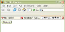 Function Example <html> <head> <script type="text/javascript"> function displaymessage() {