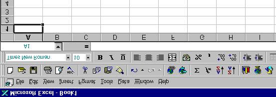 ENTERING AND ANALYSING DATA Entering the independent variable When Excel is opened this is what will be seen.