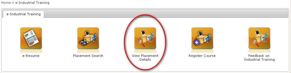 2.3 View Placement Details 1. View Placement Details can be used to view the status of your application.