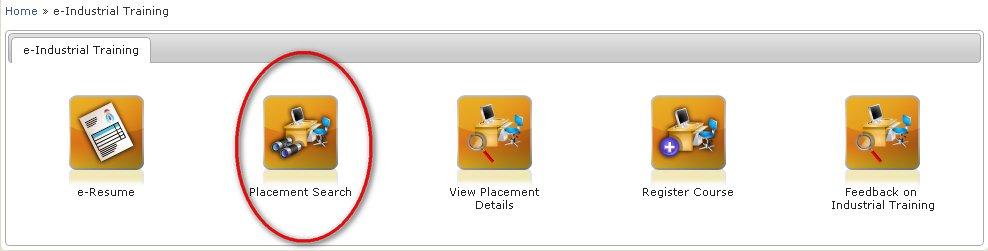 2 Placement Search 1. Placement Search can be used to search and apply to organisations. 2.