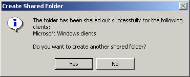 476 Chapter 10 Accessing Files and Folders 4. The Create Shared Folder dialog box appears, as shown in Figure 10.28. This dialog box verifies that the folder has been shared successfully.