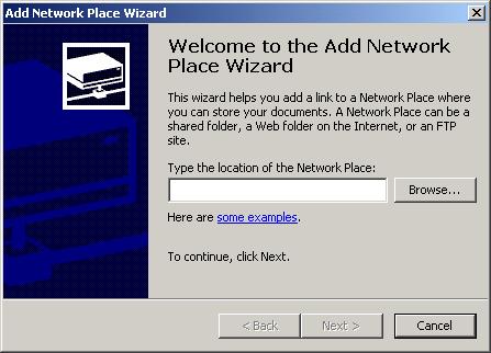 Managing Network Access 479 FIGURE 10.31 The Add Network Place Wizard dialog box 4. Enter the name that you want to use for the network location.