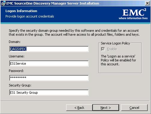 Navigate to the temporary location to which you copied the setup executable. 2. Double-click the ES1_DiscoveryMgrServerSetup.exe file and click Run. The Welcome page displays.