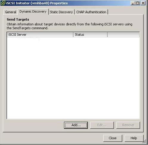 Click on the iscsi Software Adapter and click Properties.