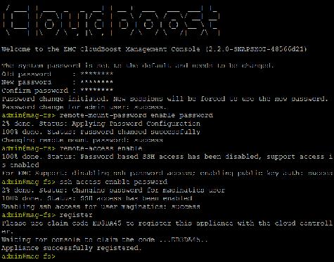 Registering and Configuring a New CloudBoost Appliance If the host and DNS entries were not correctly updated between the CloudBoost appliance and the NetWorker server, the following error message