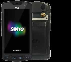 SM10 Rugged Mobile Computer with Full Touch Screen 5 Full Touch Screen with Gorilla Glass 3 1.3 GHz Quad Core CPU Android 5.1 / Android 6.0 or Windows 10 IoT Mobile Enterprise 1D Laser, 2D Imager 8.