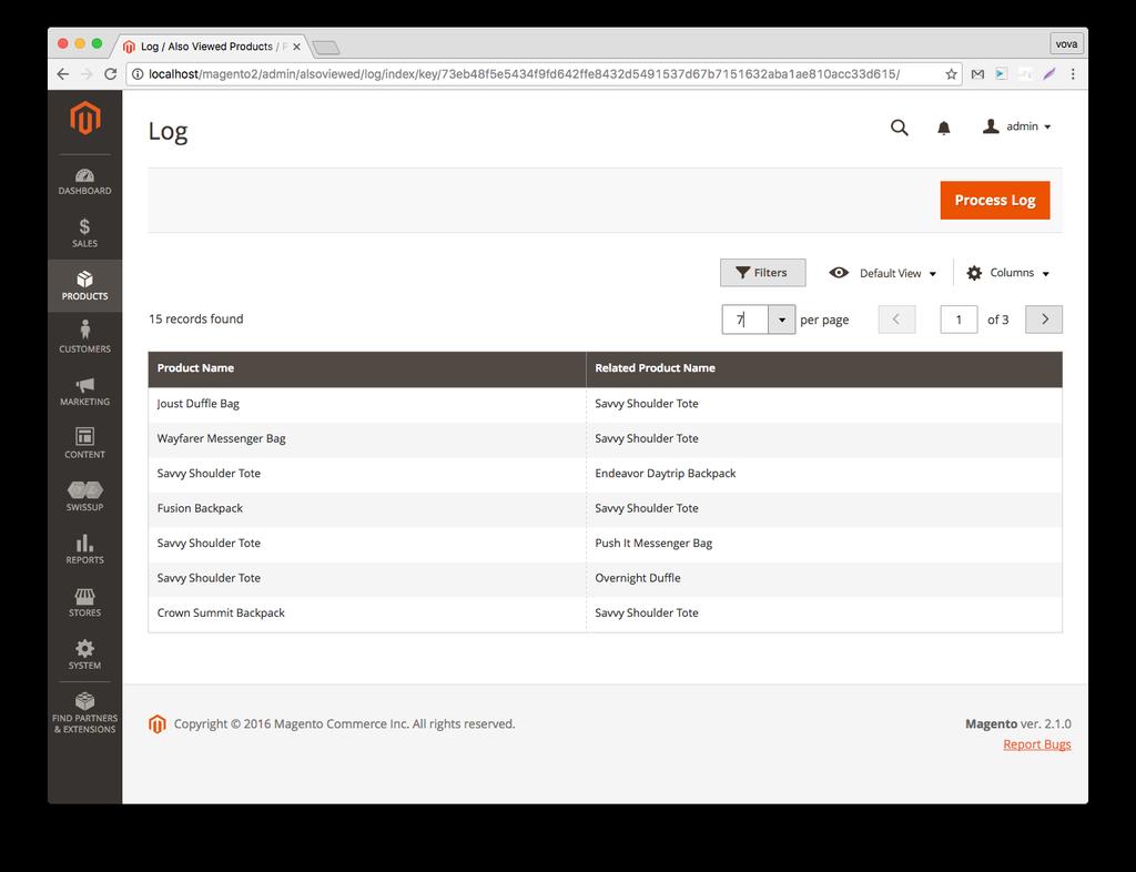 Log Log shows you recently created/updated products relations, that are not processed yet.