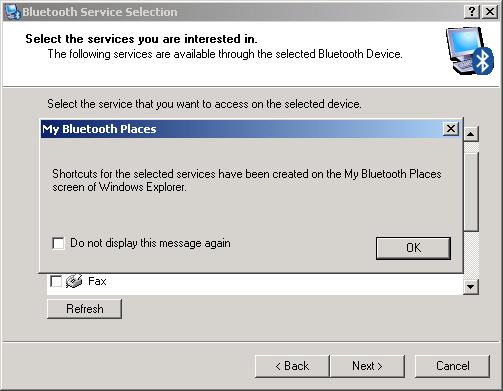 The system has built a shortcut for the service you configure for easy access.