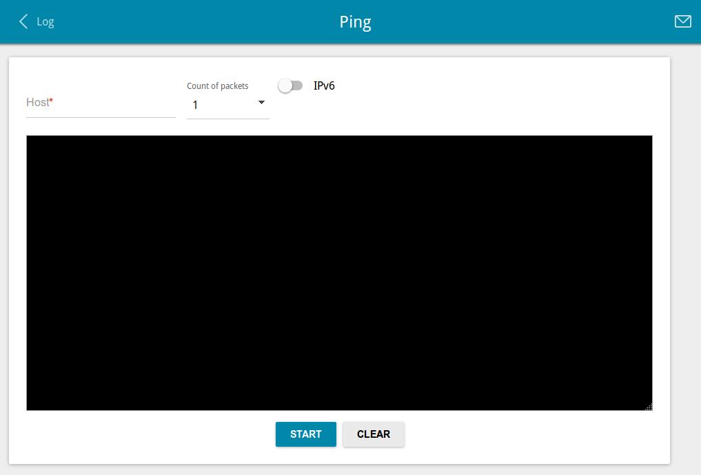 Ping On the System / Ping page, you can check availability of a host from the local or global network via the Ping utility.