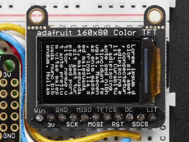 //tft.initr(initr_144greentab); // initialize a ST7735S chip, black tab // Use this initializer (uncomment) if you're using a 0.96" 180x60 TFT tft.