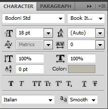 updated automatically with the new font selected. Repeat this procedure for all the text layers in the layer palette.