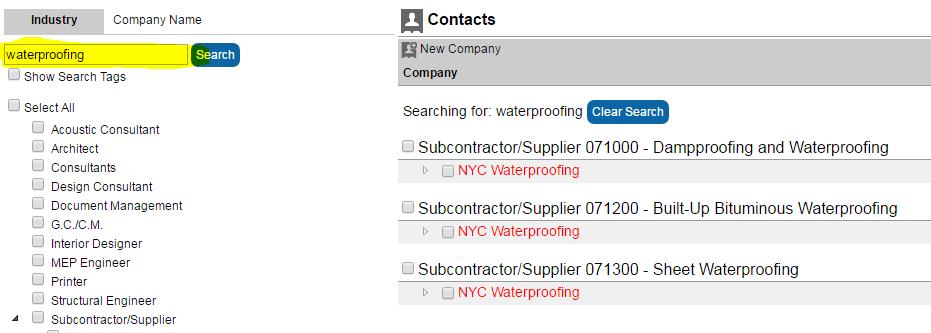 Contacts Buildflow gives you the ability to maintain a directory of contacts, those of which can be added to specific projects and given access and security based on their needs.