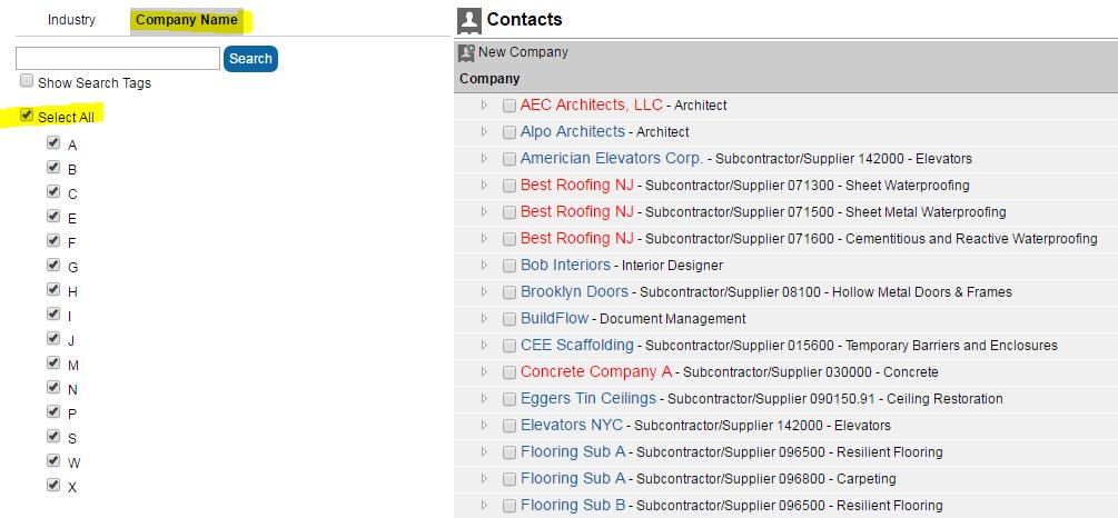 Or sort alphabetically: New Company To add a new contact, go to the top right, and click New Company.