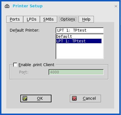 Figure 7. Options 7. Connect to a VMware Blast session. Go to Control Panel Devices and Printers. The printer that is configured locally in ThinOS is mapped to the session.