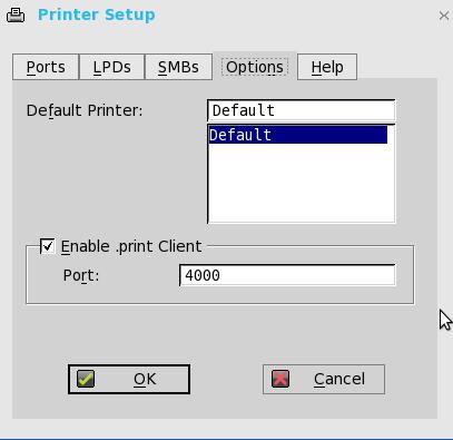 Using the printer setup options To configure the printer setup options: 1. From the desktop menu, click System Setup, and then click Printer. The Printer Setup dialog box is displayed. 2.