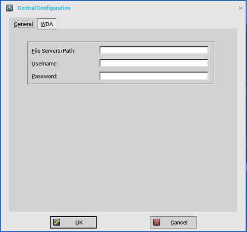 File Servers/Path, Username and Password Enter the IP address or host name of the file server that provides the system software and update images.
