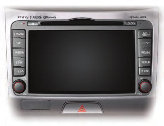 Component Names and Functions Head Unit 2 3 4 1 5 Name 1 PWR key VOL Knob 2 FM/AM 3 SAT 4 Description When power is off, press to turn power on When power is on, press and hold (over 0.