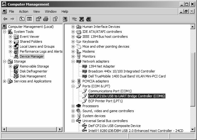 your PC (see chapter 5) that the second USB driver