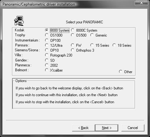 Figure 11 Driver Installation Wizard Window 5 Select the First Installation option