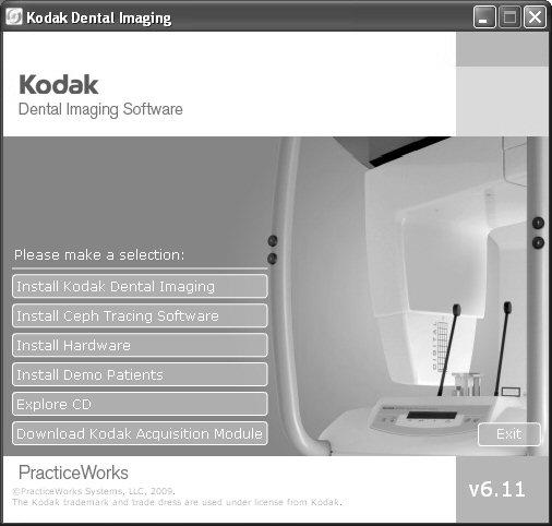 Installing and Registering the KODAK Dental Imaging Software To install the software for the first time, do the following: Completing a New Installation on page 5 Registering the Software on page 6