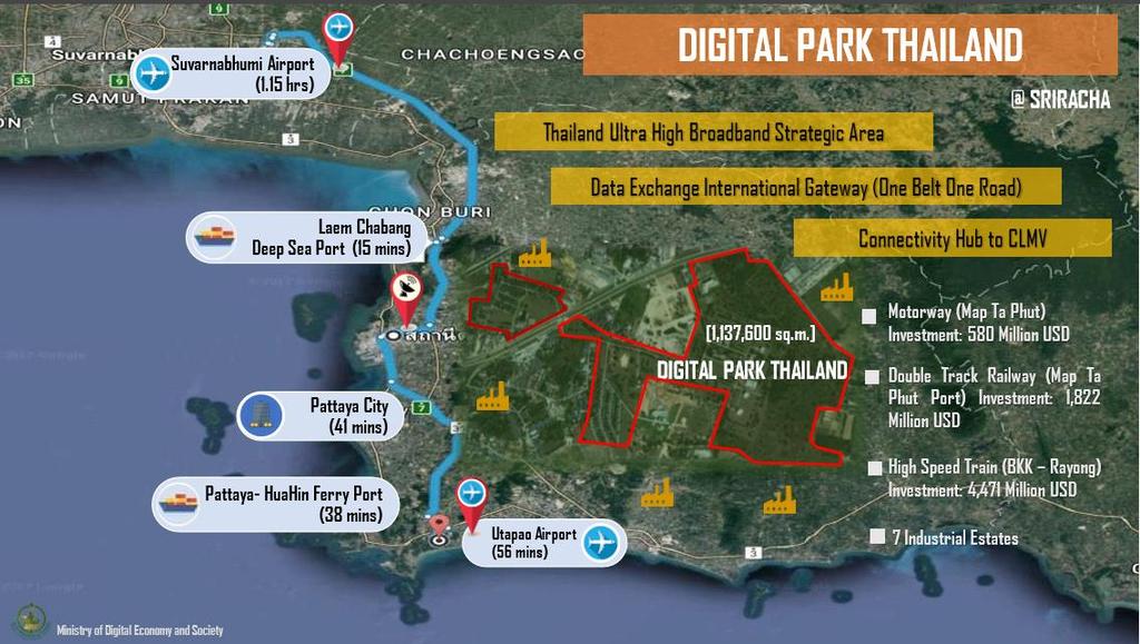 FLAGSHIP PROJECTS: DIGITAL PARK Located in Sriracha,
