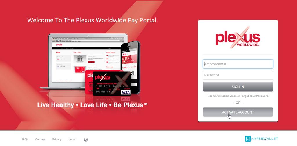 From the Pay Portal Login Page, click on Activate Account.