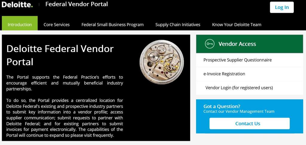 Accessing Federal Workflow Vendor Portal e-invoice Access Request STEP 2 e-invoice Registration To register to submit electronic invoices for payment (e-invoicing), the vendor will need to access