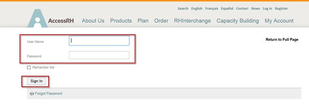 Vendor Self Service Access Order Tracking Module a. Click on Order Tracking hyperlink to access the External UNFPA Order Tracking system.
