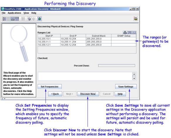 Autodiscovery of network switches via Ping Sweep discovery or ARP discovery, as specified in the Discovery application.