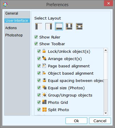 Figure 2:2: Preferences 'General' tab 'User Interface' tab has following tools. o Select the layout of tabs in designing window from various available options.