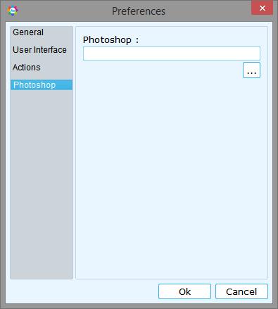 Figure 2:5: Preferences window 'Photoshop' tab Save your changes by clicking on Ok. You might need to restart your software for the changes to take effect. 2.2.5. Shortcut Tools to Work Faster Click on 'Help' option.