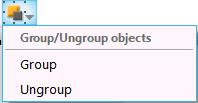 'Group/Ungroup Objects' tab When you plan to move certain objects from one place to another place, you can simply group them and move them as a single object.