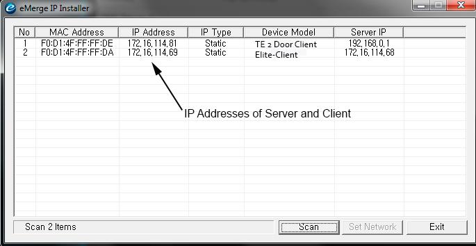 Identifying the Server and Client EN Series units provide the ability to add additional controllers to expand the amount of doors, inputs, and outputs.