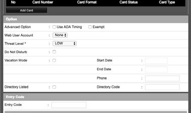 In the Card Enrollment data entry section, Input relevant data into data entry boxes.  4.