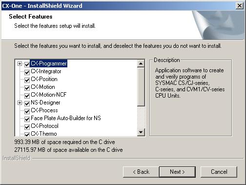 By selecting [Custom], you can individually select and install Support Software from the CD-ROM.