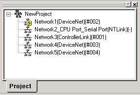 Select a remote PLC on the network configuration screen (a PLC without a square symbol) to switch the connection destination to the PLC.