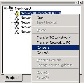 The online connection information window is displayed. All All communications Units and ports of of a connected PLC are are automatically displayed in in the the online connection information window.