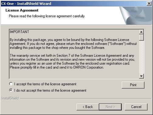 Read the software license agreement carefully.