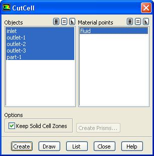 Generate the CutCell Mesh Save the surface mesh with all the settings applied before generating the CutCell mesh File Write Mesh manifold_setup_cutcell.