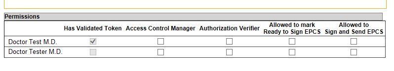 D Allowed to mark Ready to Sign EPCS: Select which Users are allowed to mark controlled substances "ready to sign".