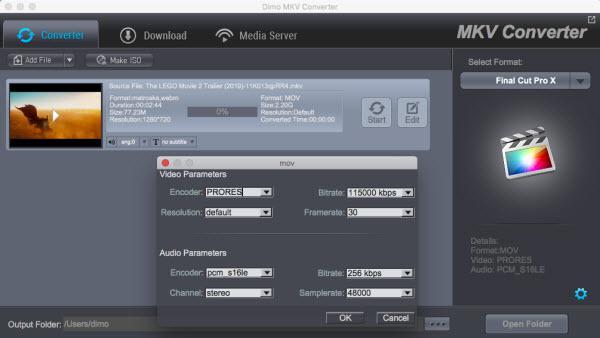 Step 3. Convert the MKV video file to your wanted one After completing the settings, you can click the "Start" and start to convert the MKV video file to the video format you have chosen.