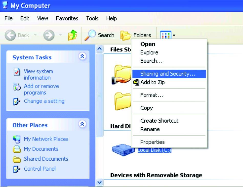 Networking Basics Once you have selected the folder to