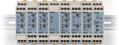 Measuring and Monitoring Relays CSM_K8AB_series_Outline_DS_E_3_2 Industry First! Two SPDT Outputs Available in New Models DIN Sized at 22.