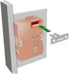 0mm or less is required between face of switch and face of actuator for switch to lock.