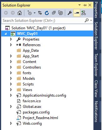 Sau khi chọn xong các bước trên, bạn có được ứng dụng mẫu MVC Application với cấu trúc như hình: Cấu trúc của một MVC Web Application Thư mục /Controllers /Models /Views /Scripts /fonts /Contents