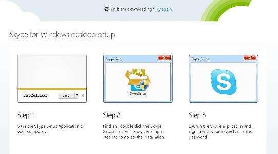 Set 3 - Launch the Skype application and sign in with your Skype