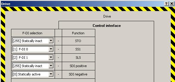 Commissioning 5.12 Setting extended functions 5.12.2 Setting fail-safe digital inputs 5.12.2.1 Interconnecting a safety function with fail-safe digital input Preconditions You are online with STARTER or Startdrive.