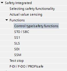 Parameter Description p10022 STO input terminal (Factory setting: 0) 0: Statically selected p10023 SS1 input