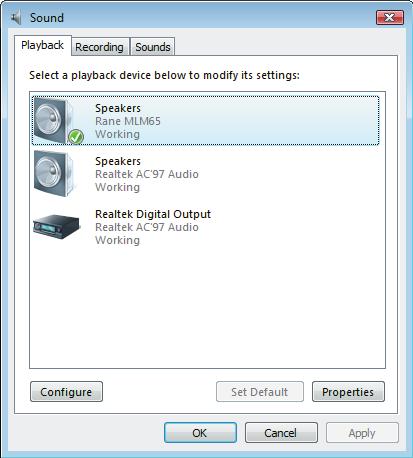 Windows XP: Classic View Start -> Control Panel -> Sounds and Audio Devices -> Audio (tab) Category View Start -> Control Panel -> Sounds, Speech, and Audio Devices -> Sounds and Audio Devices ->