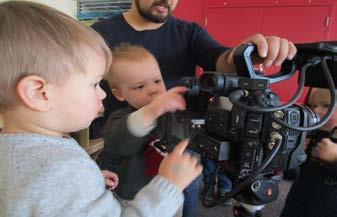 This gave the children a chance to explore a camera that shows all aspects of how a camera works.